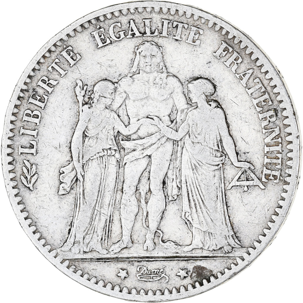 Coin, France, Hercule, 5 Francs, 1874, Paris, VF(20-25), Silver, KM:820.1