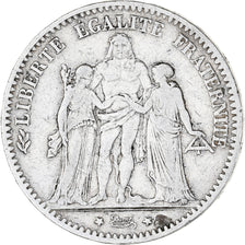 Coin, France, Hercule, 5 Francs, 1874, Paris, VF(20-25), Silver, KM:820.1