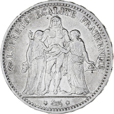 Münze, Frankreich, Hercule, 5 Francs, 1876, Paris, SS, Silber, KM:820.1