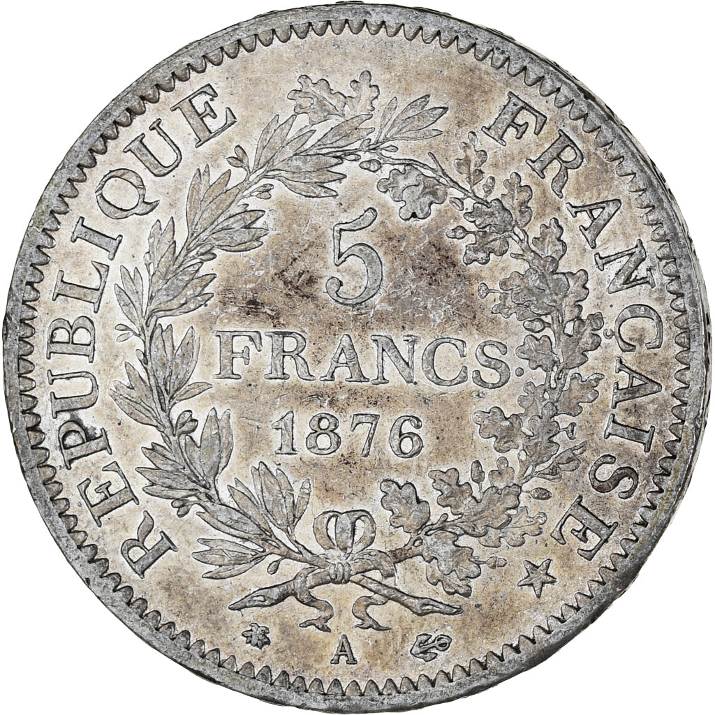 Monnaie, France, Hercule, 5 Francs, 1876, Paris, TTB, Argent, KM:820.1