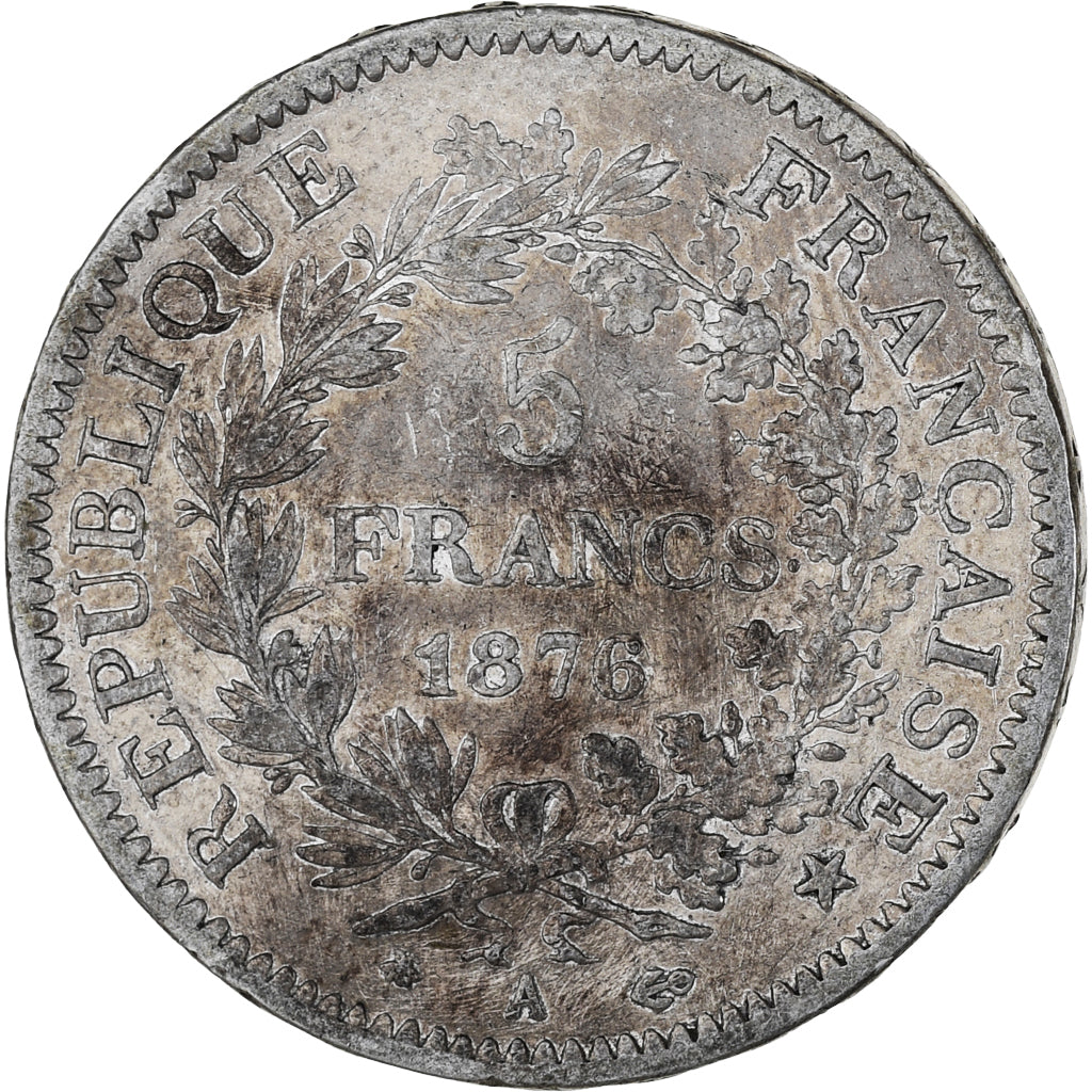 Monnaie, France, Hercule, 5 Francs, 1876, Paris, TTB, Argent, KM:820.1