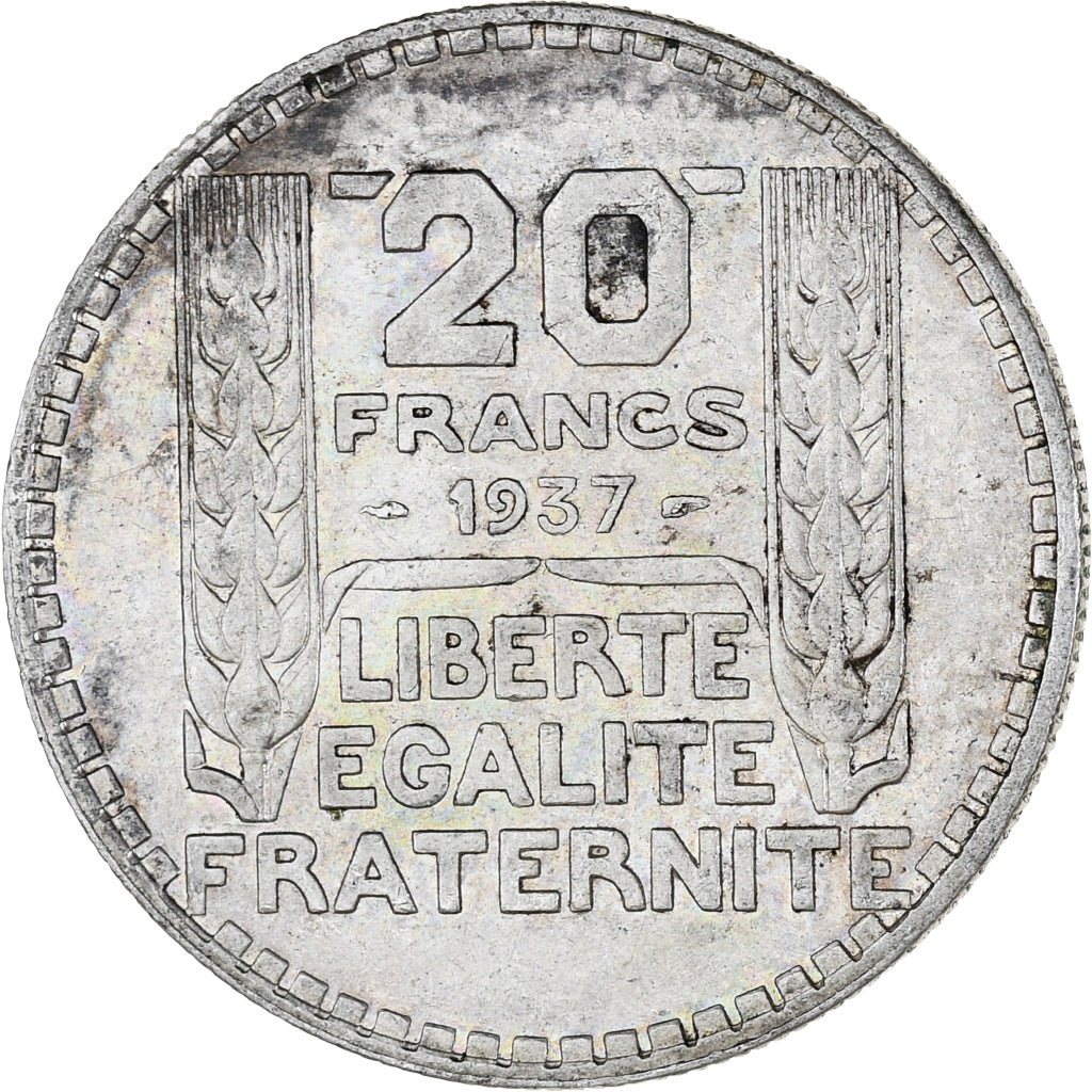 Monnaie, France, Turin, 20 Francs, 1937, Paris, TTB+, Argent, Gadoury:852