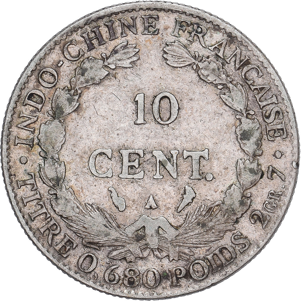 Monnaie, Indochine française, 10 Cents, 1928, Paris, TB, Argent, KM:16.1