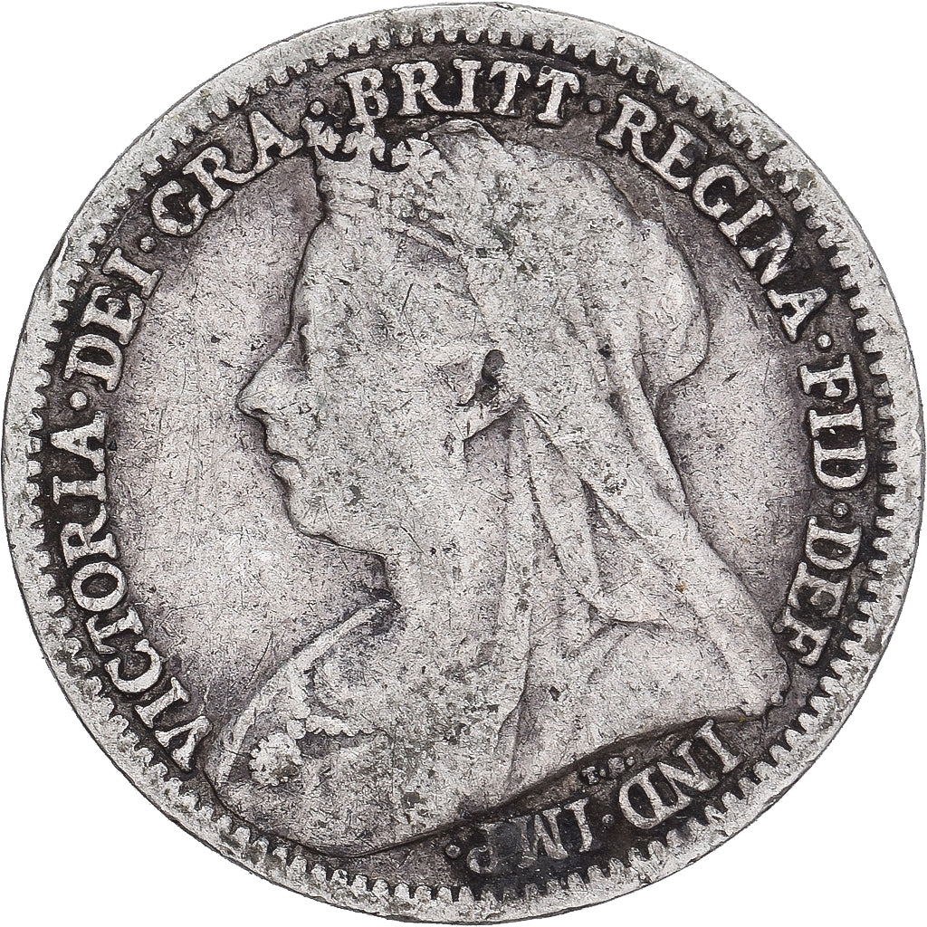 Münze, Großbritannien, Victoria, 3 Pence, 1898, S+, Silber, KM:777