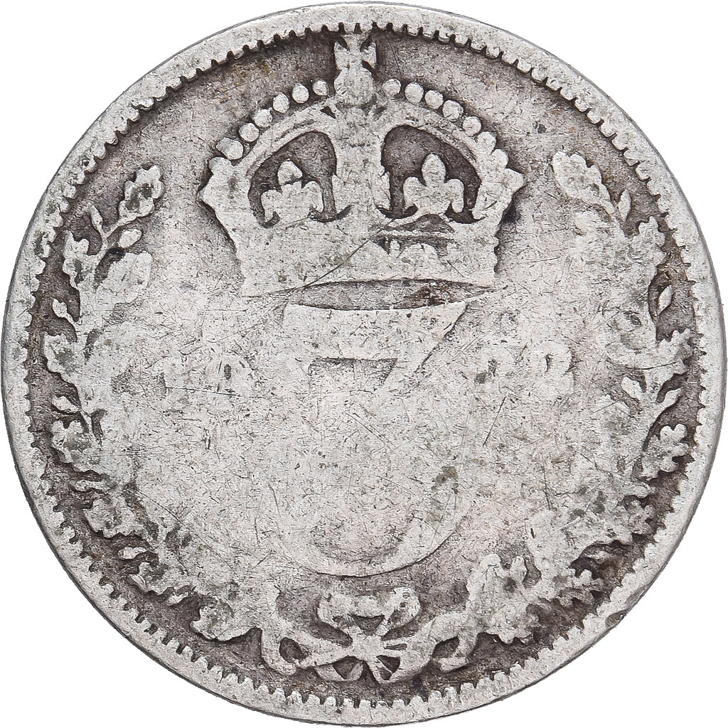 Monnaie, Grande-Bretagne, Edward VII, 3 Pence, 1902, B+, Argent, KM:797.1