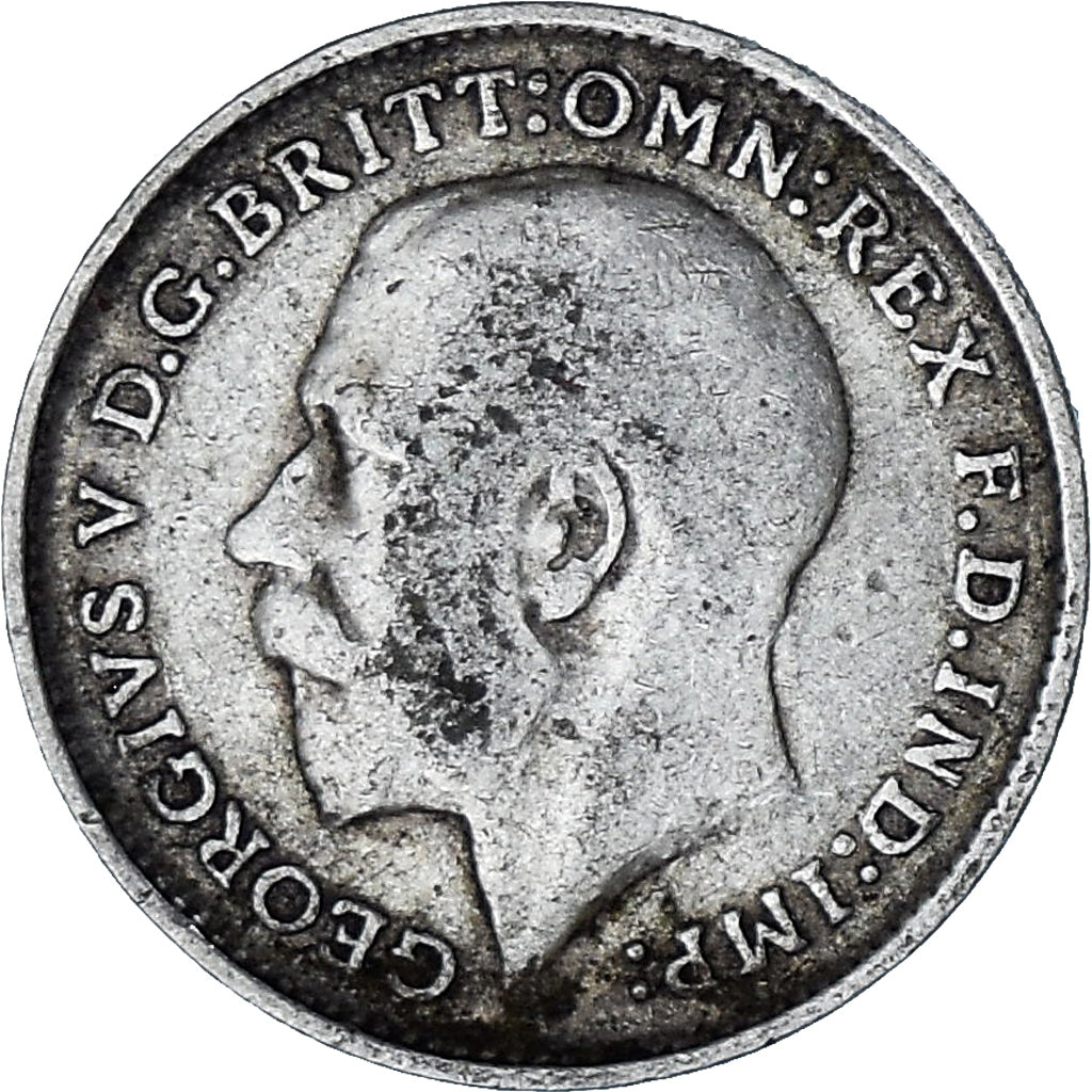 Moeda, Grã-Bretanha, George V, 3 Pence, 1912, EF(40-45), Prata, KM:813