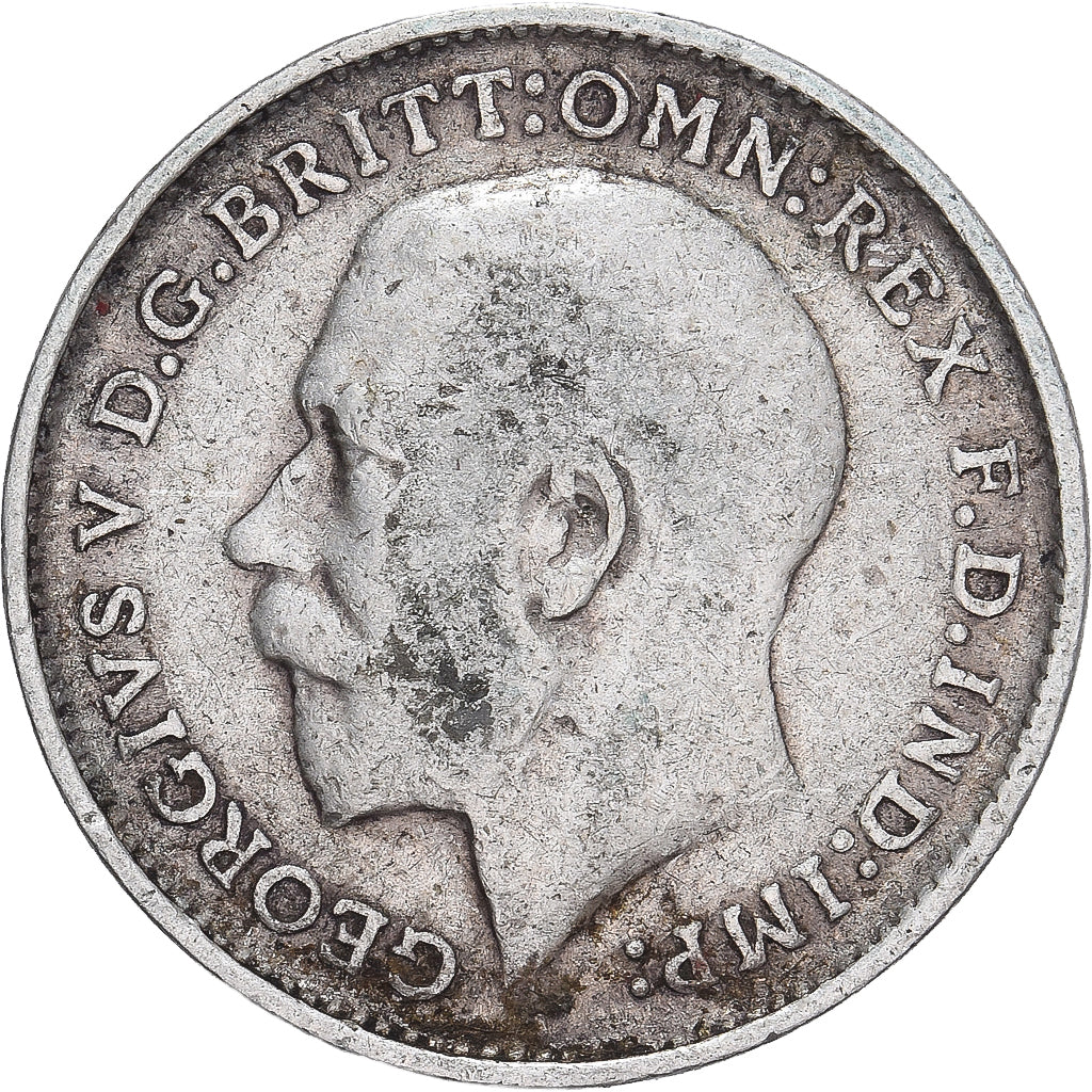 Münze, Großbritannien, George V, 3 Pence, 1912, SS, Silber, KM:813