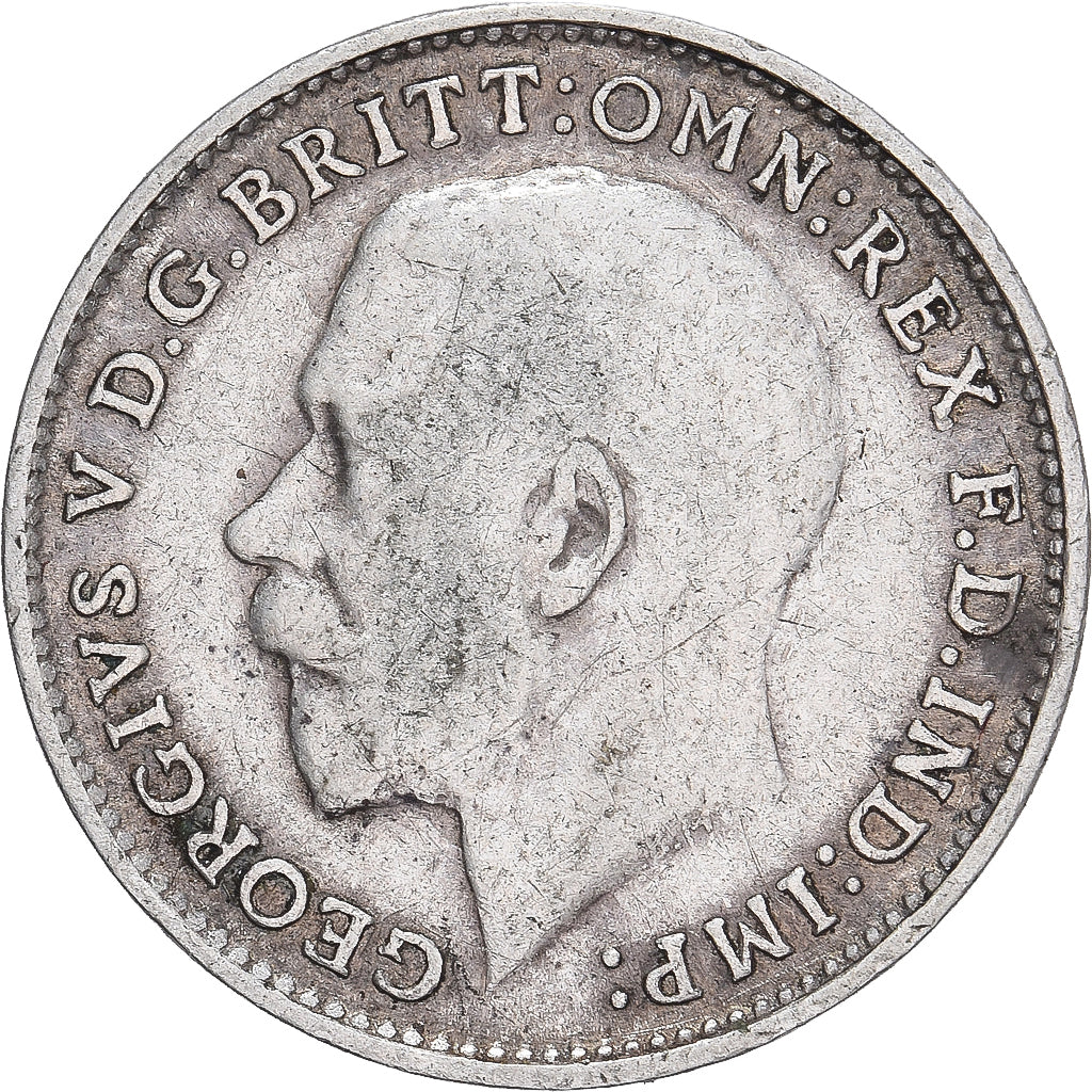 Monnaie, Grande-Bretagne, George V, 3 Pence, 1915, TTB, Argent, KM:813