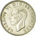 Monnaie, Grande-Bretagne, George VI, Florin, Two Shillings, 1943, TTB, Argent