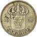 Coin, Sweden, Gustaf V, 25 Öre, 1930, EF(40-45), Silver, KM:785