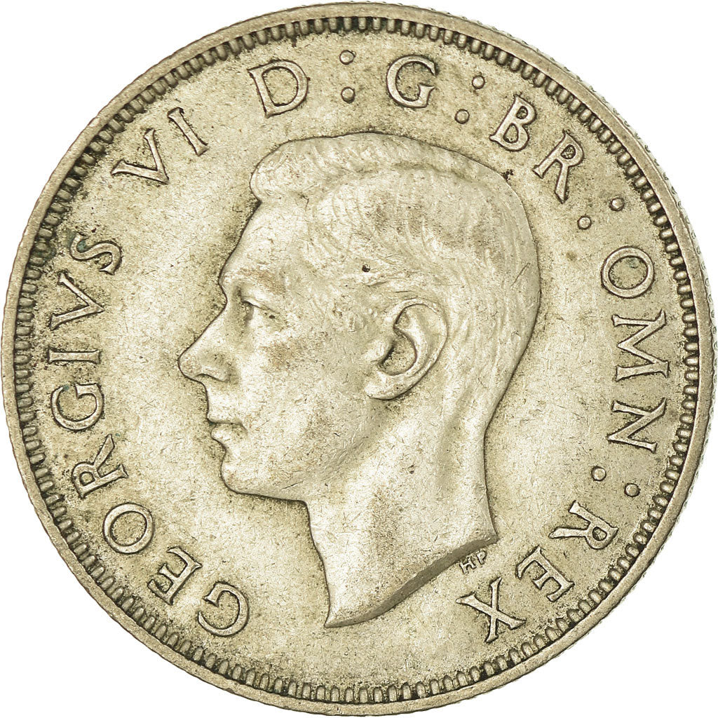 Monnaie, Grande-Bretagne, George VI, Florin, Two Shillings, 1943, TTB, Argent