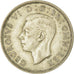 Monnaie, Grande-Bretagne, George VI, Florin, Two Shillings, 1943, TTB, Argent