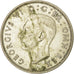 Coin, Great Britain, George VI, Florin, Two Shillings, 1945, EF(40-45), Silver