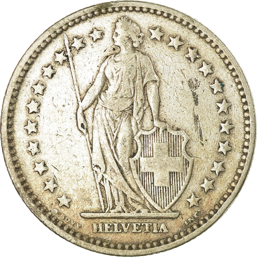 Coin, Switzerland, Franc, 1920, Bern, VF(30-35), Silver, KM:24
