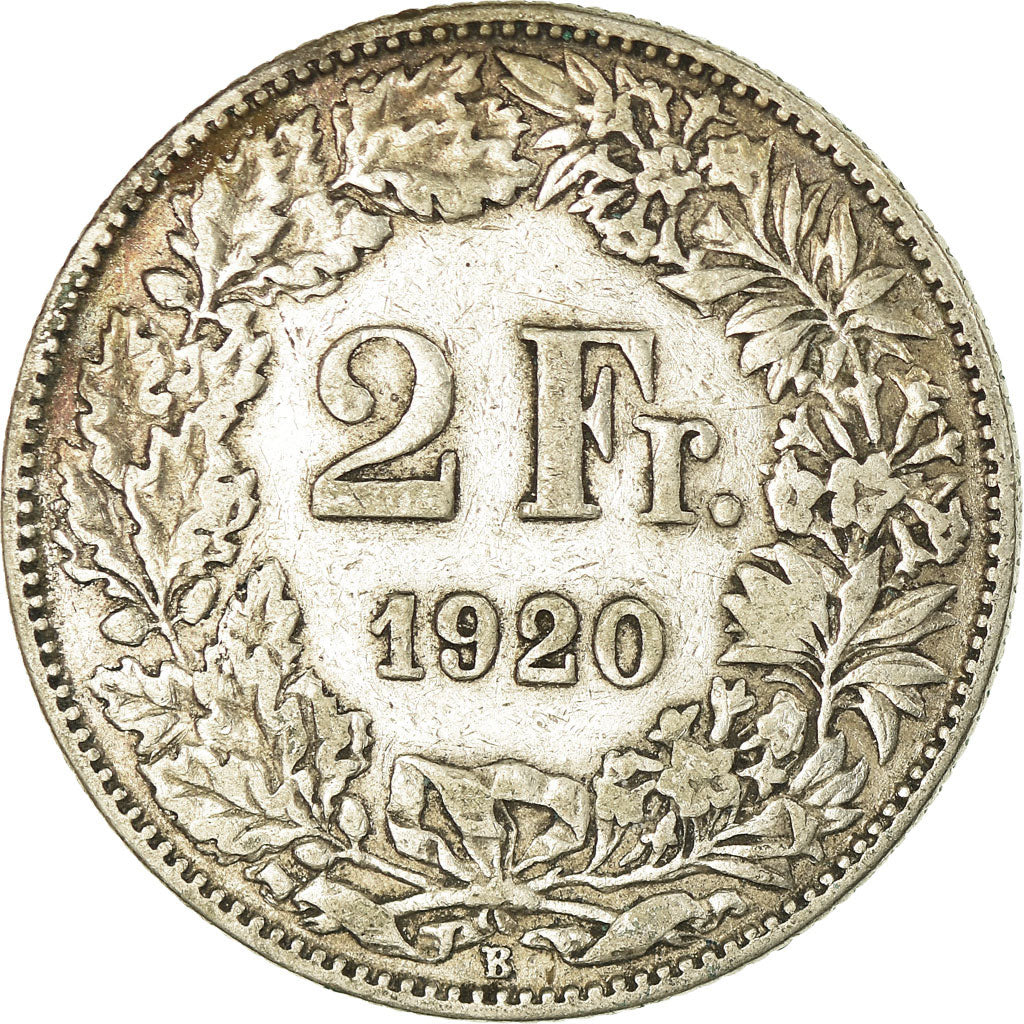 Coin, Switzerland, Franc, 1920, Bern, VF(30-35), Silver, KM:24