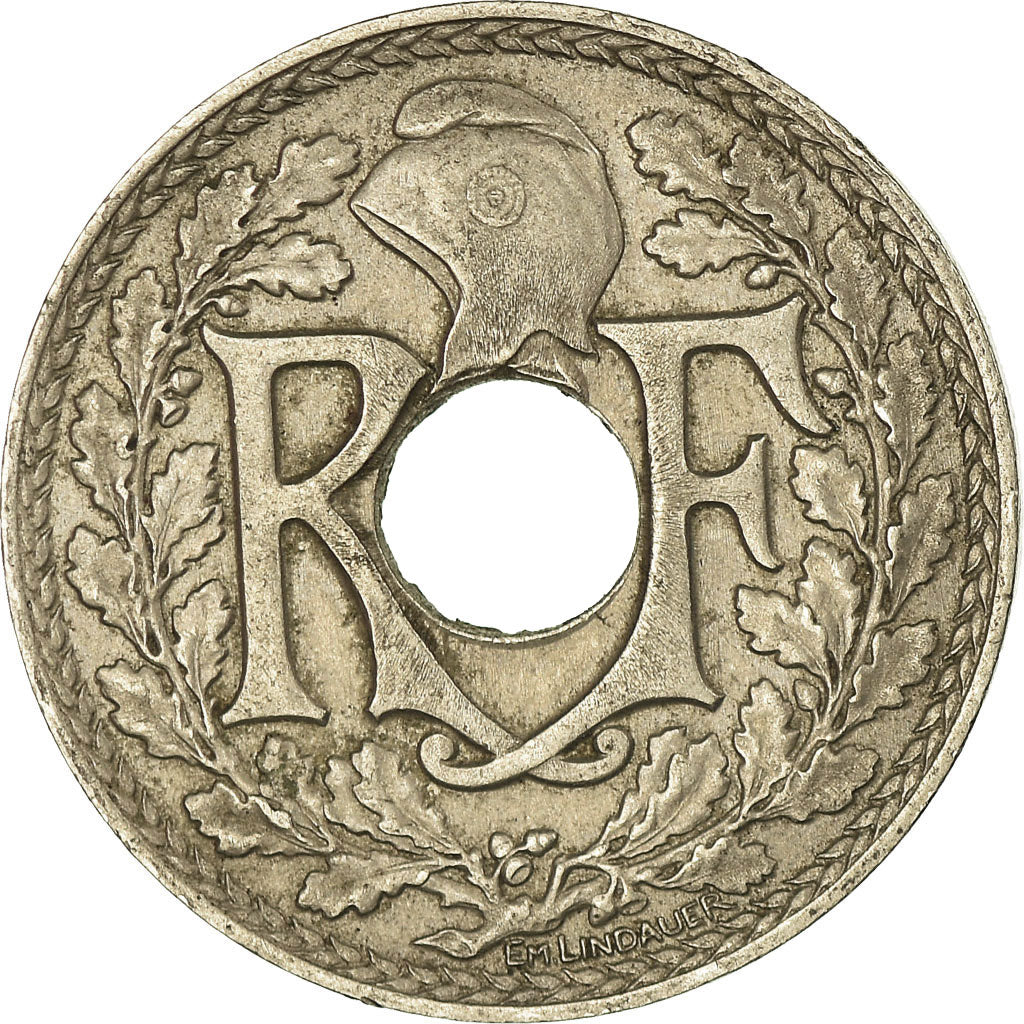 Moneta, Francia, Lindauer, 25 Centimes, 1914, BB+, Nichel, KM:867, Gadoury:379