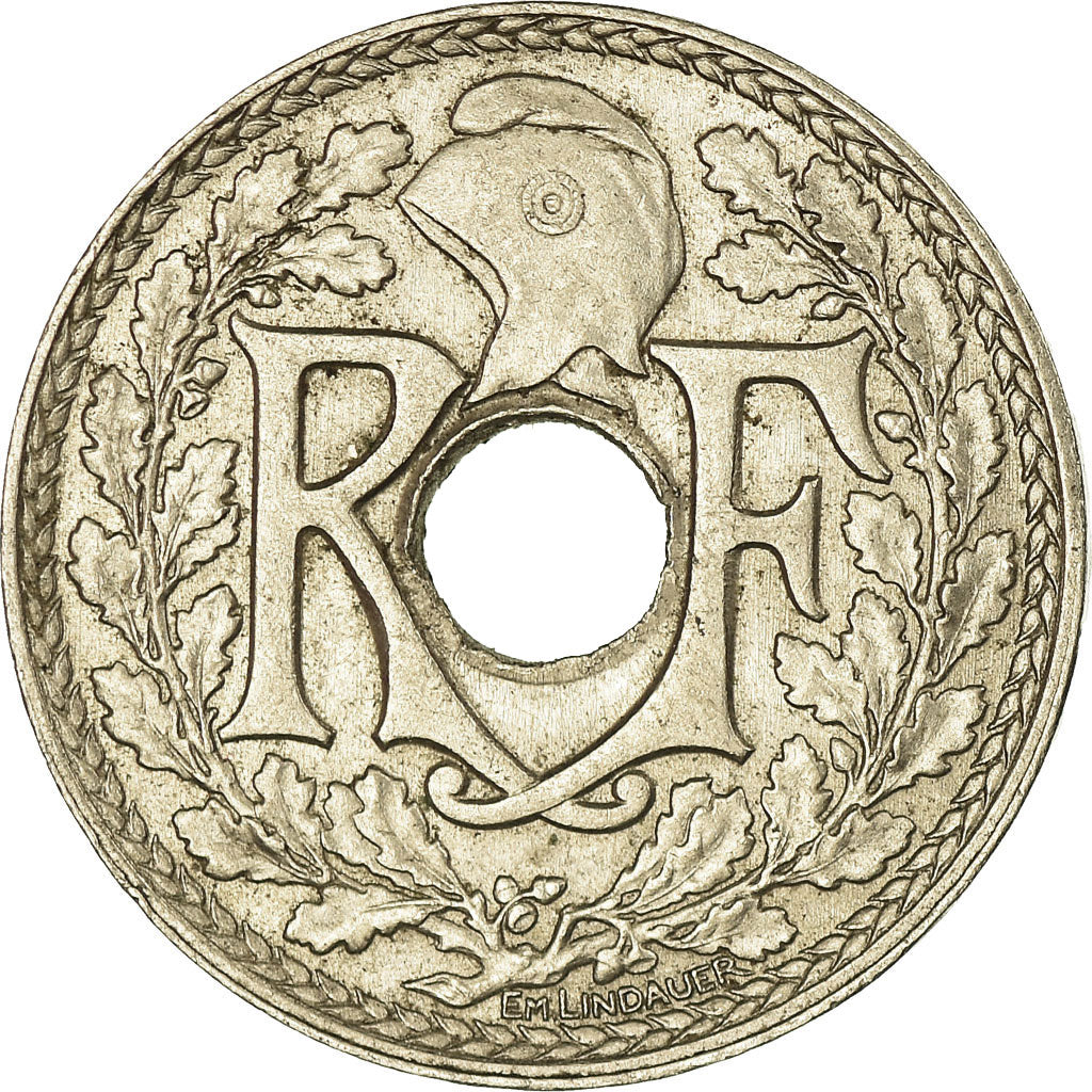 Münze, Frankreich, Lindauer, 25 Centimes, 1914, SS+, Nickel, KM:867