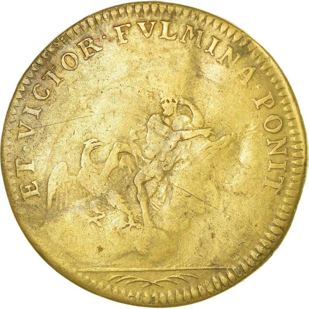 França, Token, Luís XIV, Nuremberg, VF(20-25), Latão