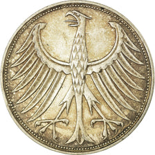 Moneta, GERMANIA - REPUBBLICA FEDERALE, 5 Mark, 1969, Karlsruhe, SPL-, Argento