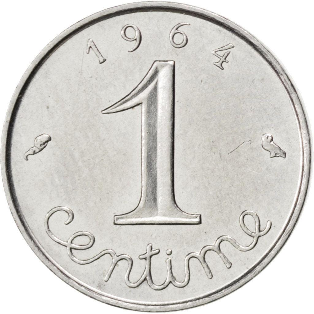 Coin, France, Épi, Centime, 1964, EF(40-45), Stainless Steel, KM:928