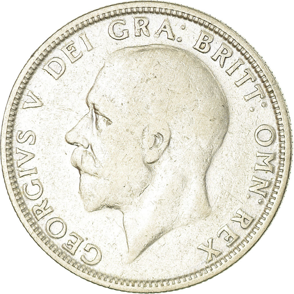 Moneda, Gran Bretaña, George V, Florin, Two Shillings, 1929, MBC, Plata, KM:834