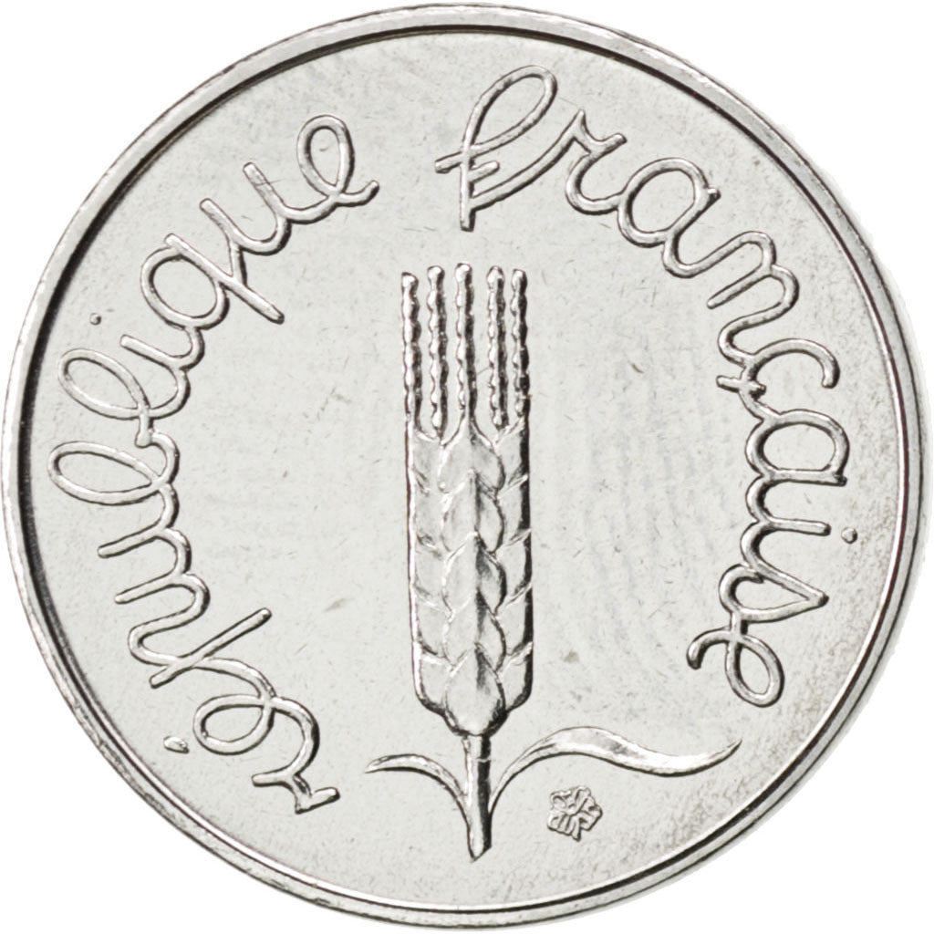 Coin, France, Épi, Centime, 1980, MS(63), Stainless Steel, KM:928, Gadoury:91