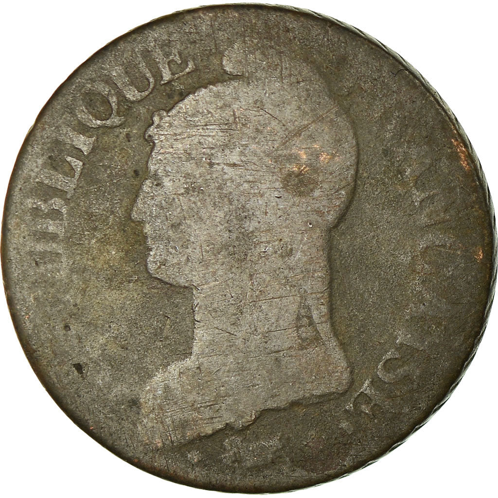 Monnaie, France, Dupré, 5 Centimes, 1798, Lille, TB, Bronze, Gadoury:126