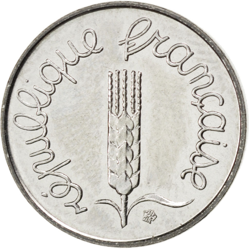 Coin, France, Épi, Centime, 1984, MS(63), Stainless Steel, KM:928, Gadoury:91