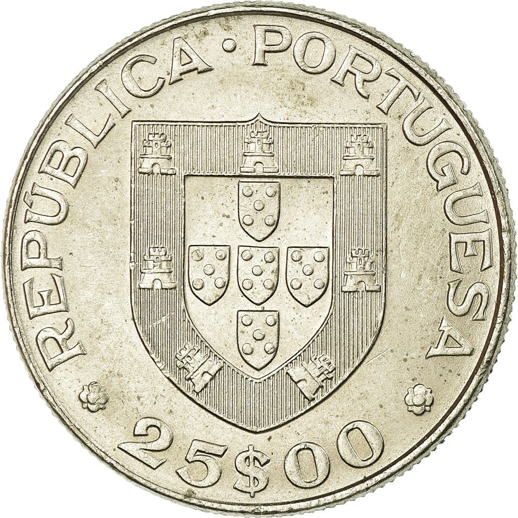 Moneta, Portogallo, 25 Escudos, 1977, Lisbon, SPL-, Rame-nichel, KM:608