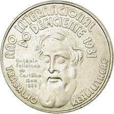 Coin, Portugal, 25 Escudos, 1981, AU(55-58), Copper-nickel, KM:607a