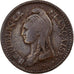 France, 1 Décime, Dupré, AN 8, Paris, with É, Copper, VF(20-25)