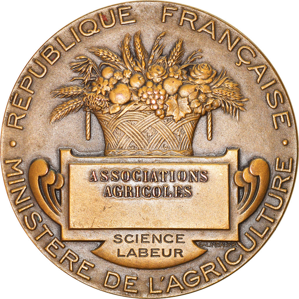 France, Médaille, Ministère de l'Agriculture, Associations Agricoles
