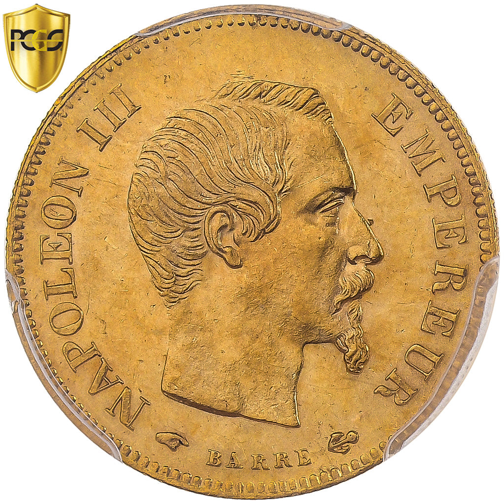 France, Napoléon III, 10 Francs, 1857, Paris, Or, PCGS, MS62, Gadoury:1014