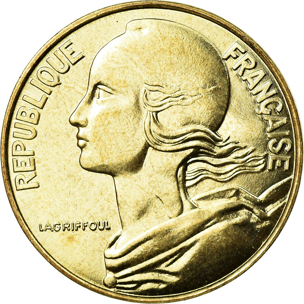Moneta, Francia, Marianne, 20 Centimes, 1999, Paris, FDC, Alluminio-bronzo