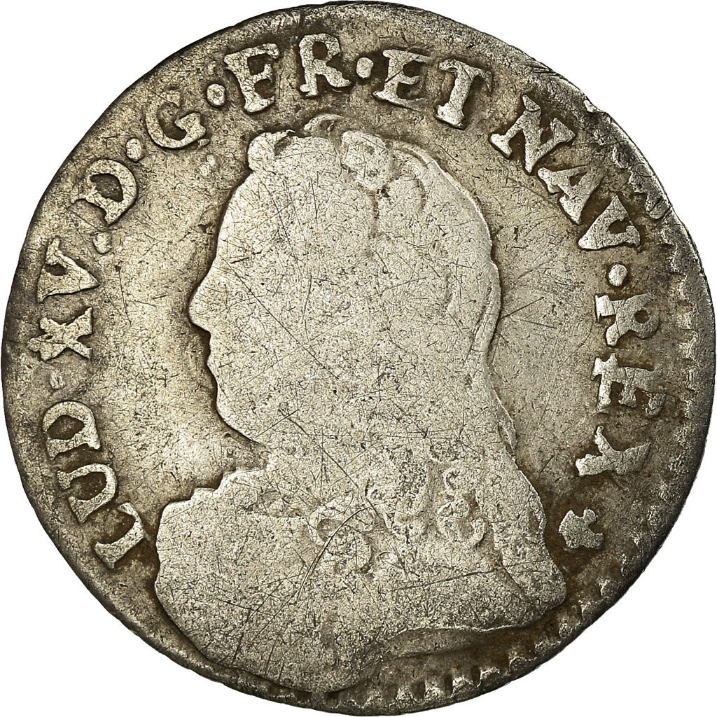 Coin, France, Louis XV, 1/20 Écu  aux branches d'olivier (6 sols), 6 Sols, 1/20