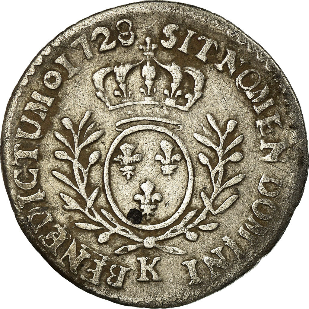 Coin, France, Louis XV, 1/20 Écu  aux branches d'olivier (6 sols), 6 Sols, 1/20