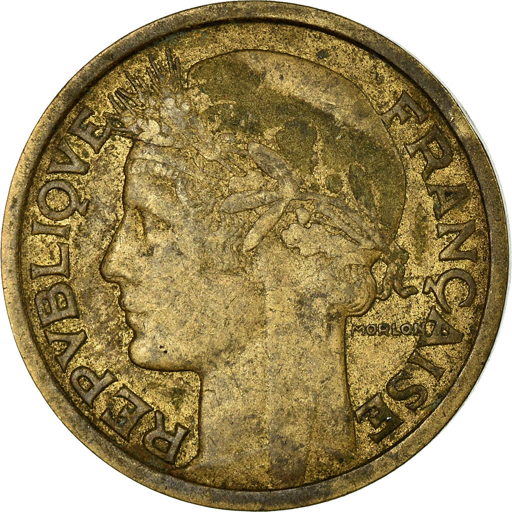 Moneta, Francja, Morlon, Franc, 1935, Paris, VF(30-35), Aluminium-Brąz, KM:885