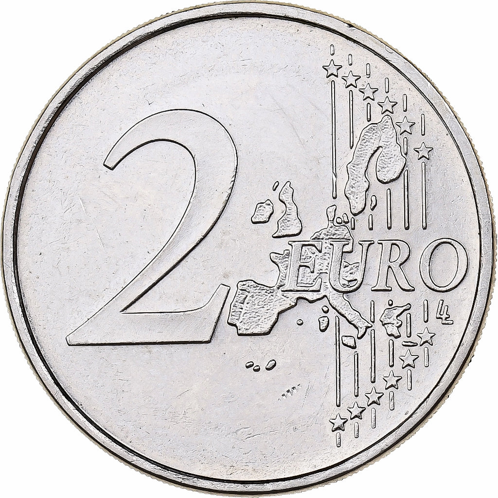 Allemagne, 2 Euro, erreur monometallique, 2002, Karlsruhe, Cupro-nickel, SUP