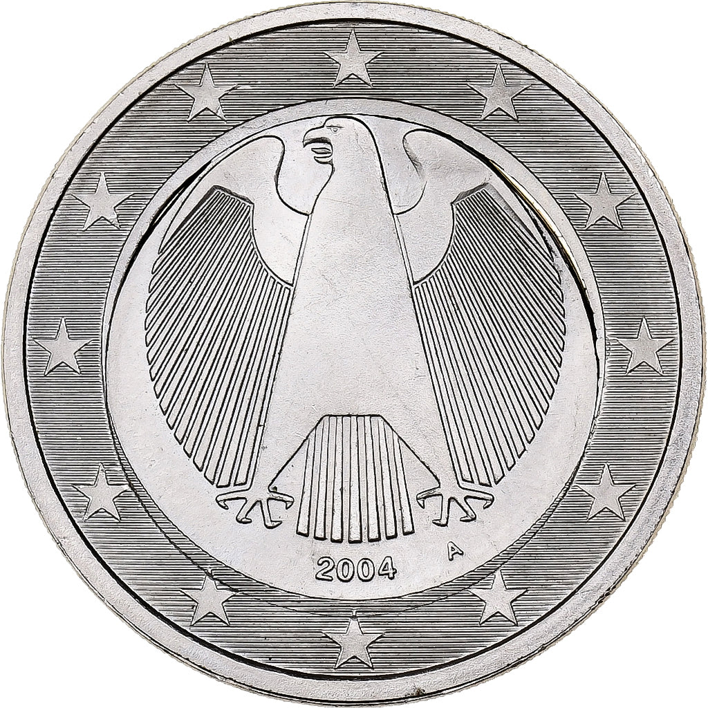 Deutschland, 2 Euro, error with 1€ core, 2004, Berlin, Copper-nickel, UNZ