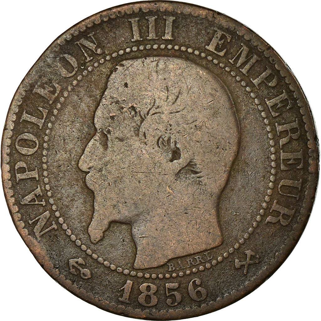 Moneta, Francia, Napoleon III, Napoléon III, 5 Centimes, 1856, Rouen, MB