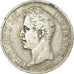 Moneda, Francia, Charles X, 5 Francs, 1830, Paris, BC+, Plata, KM:727