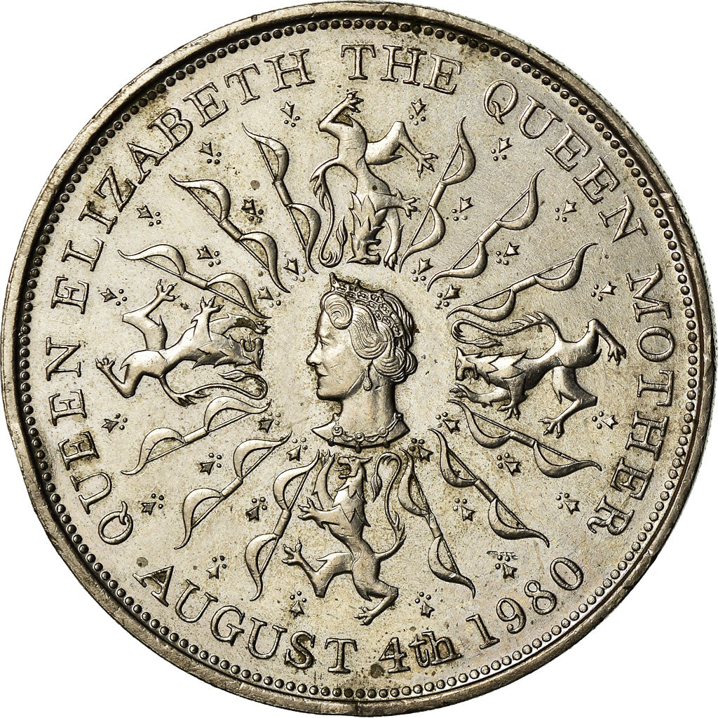Münze, Großbritannien, Elizabeth II, 25 New Pence, 1980, SS+, Copper-nickel