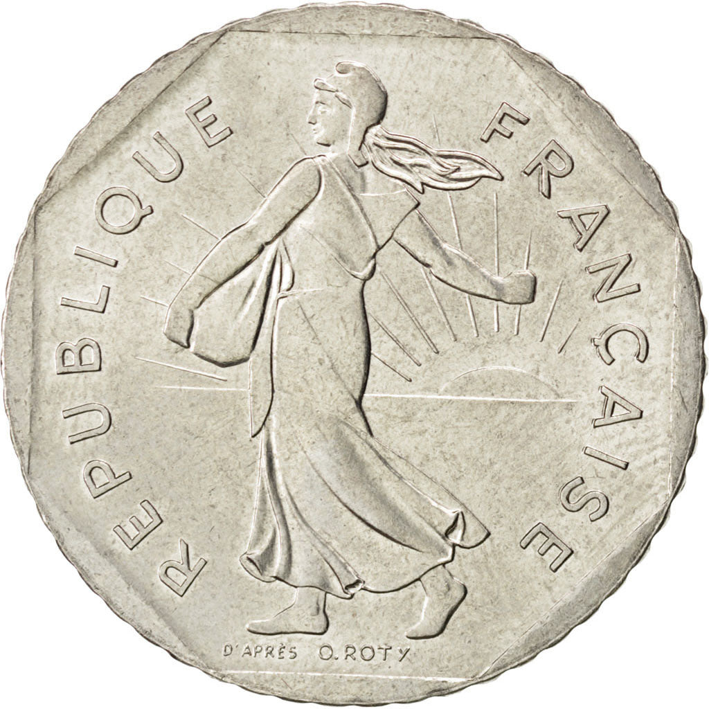 Coin, France, Semeuse, 2 Francs, 1998, MS(63), Nickel, KM:942.1, Gadoury:547