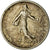 Moneda, Francia, Semeuse, Franc, 1906, Paris, BC+, Plata, KM:844.1, Gadoury:467