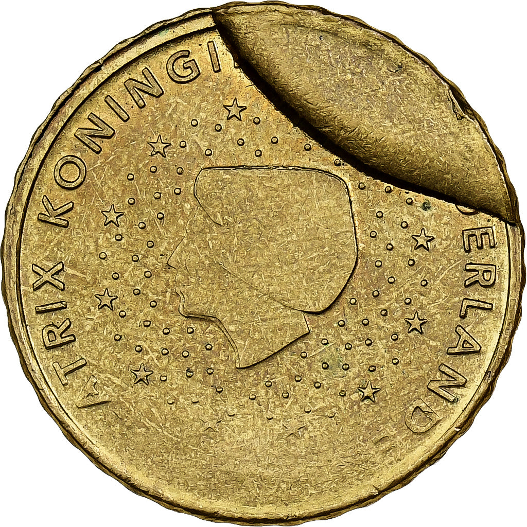 Paesi Bassi, Beatrix, 10 Euro Cent, error cud coin, Utrecht, Nordic gold, SPL-