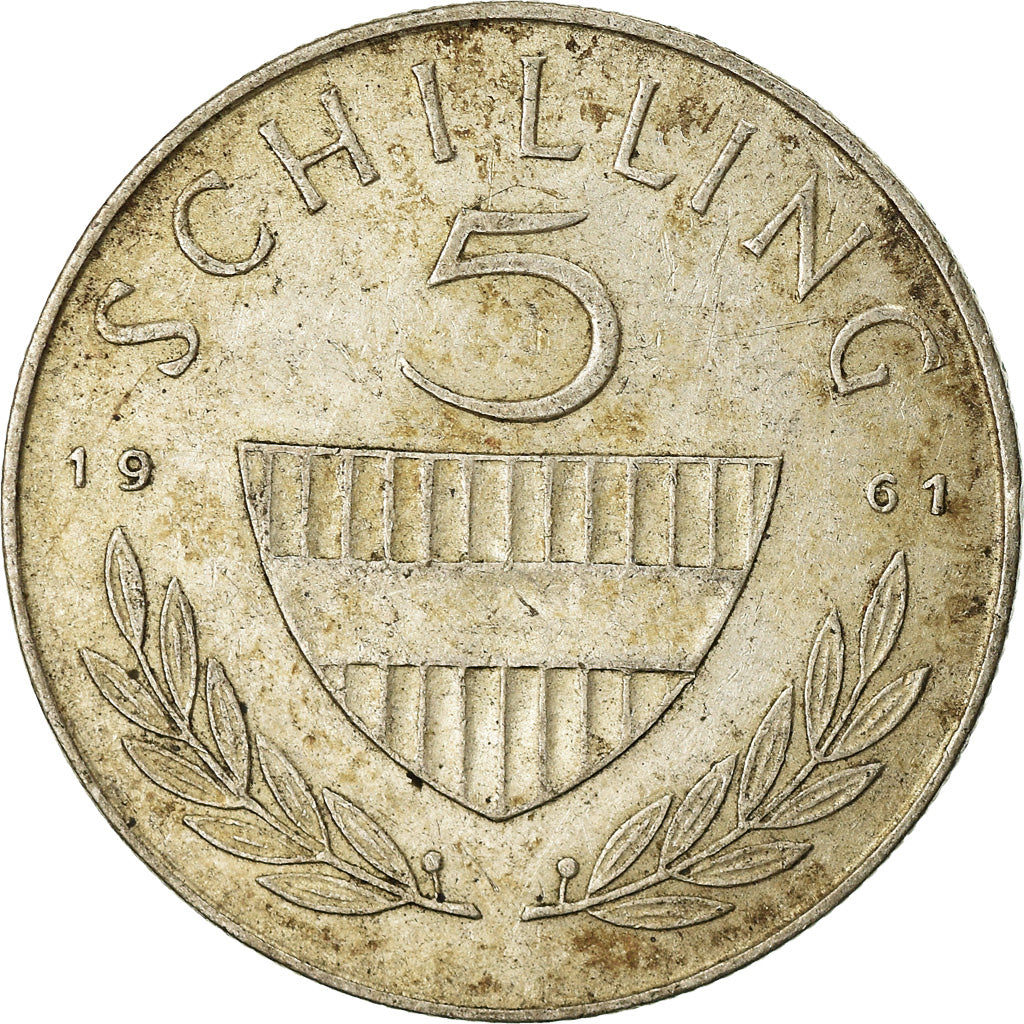 Moneta, Austria, 5 Schilling, 1961, BB, Argento, KM:2889