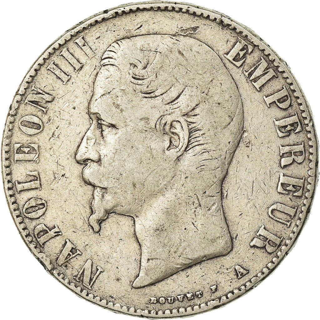 Coin, France, Napoleon III, Napoléon III, 5 Francs, 1855, Paris, VF(20-25)