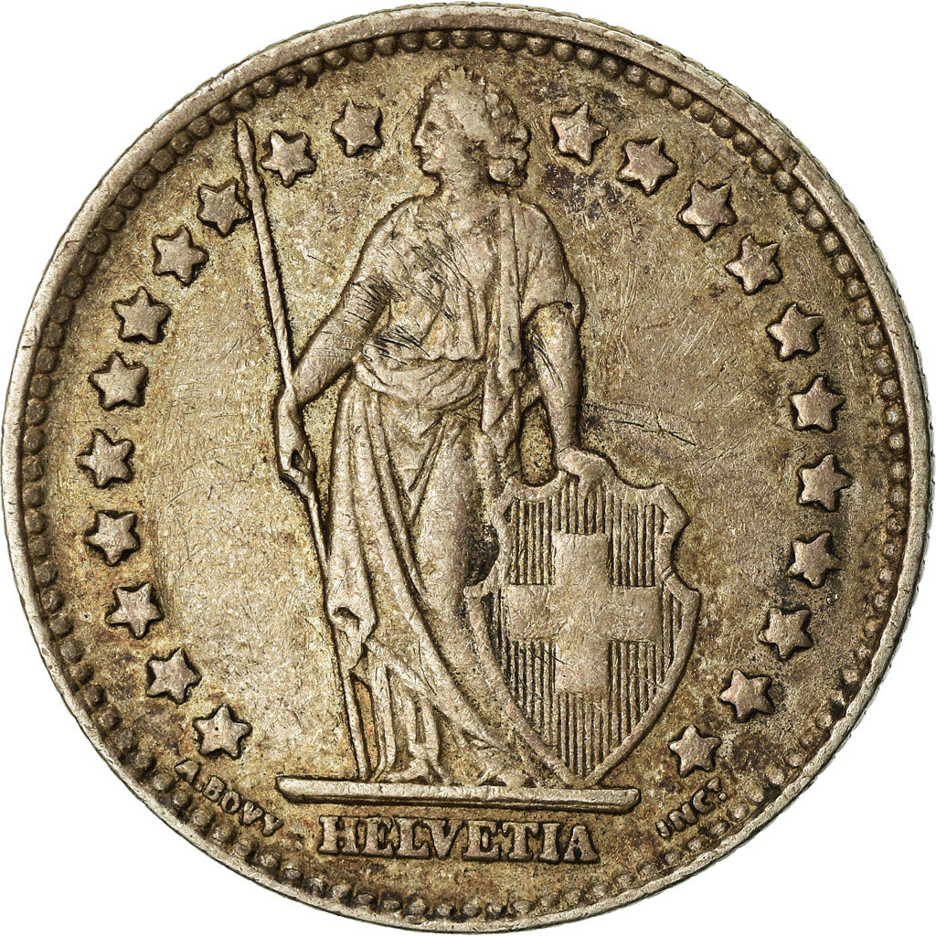 Coin, Switzerland, Franc, 1939, Bern, EF(40-45), Silver, KM:24