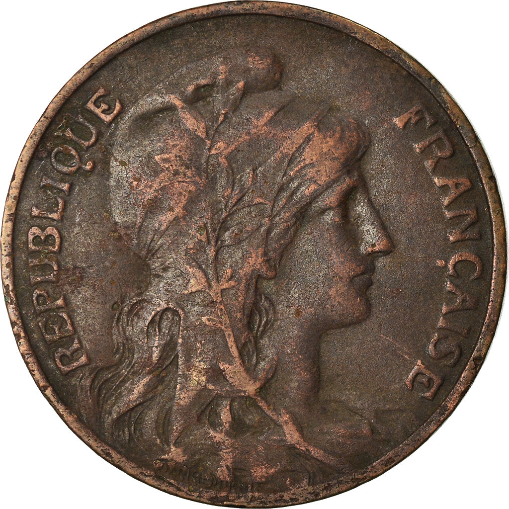 Moeda, França, Dupuis, 10 Centimes, 1911, Paris, VF(20-25), Bronze, KM:843