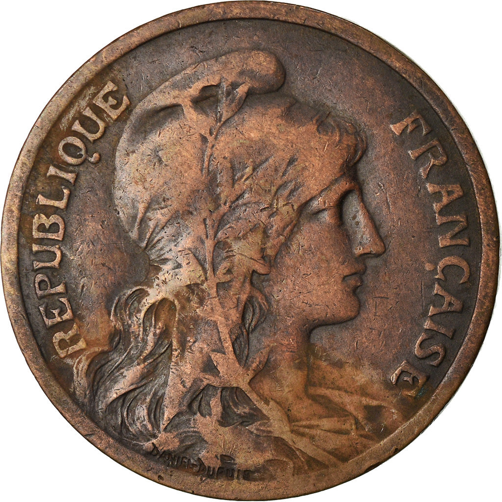 Moeda, França, Dupuis, 10 Centimes, 1916, Paris, VF(30-35), Bronze, KM:843